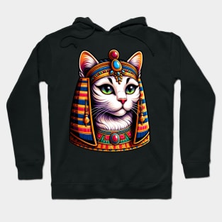 Cleocatra: Regal Egyptian Feline Sovereign Hoodie